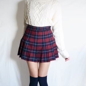 SOLD American apparel Plaid tennis mini skirt